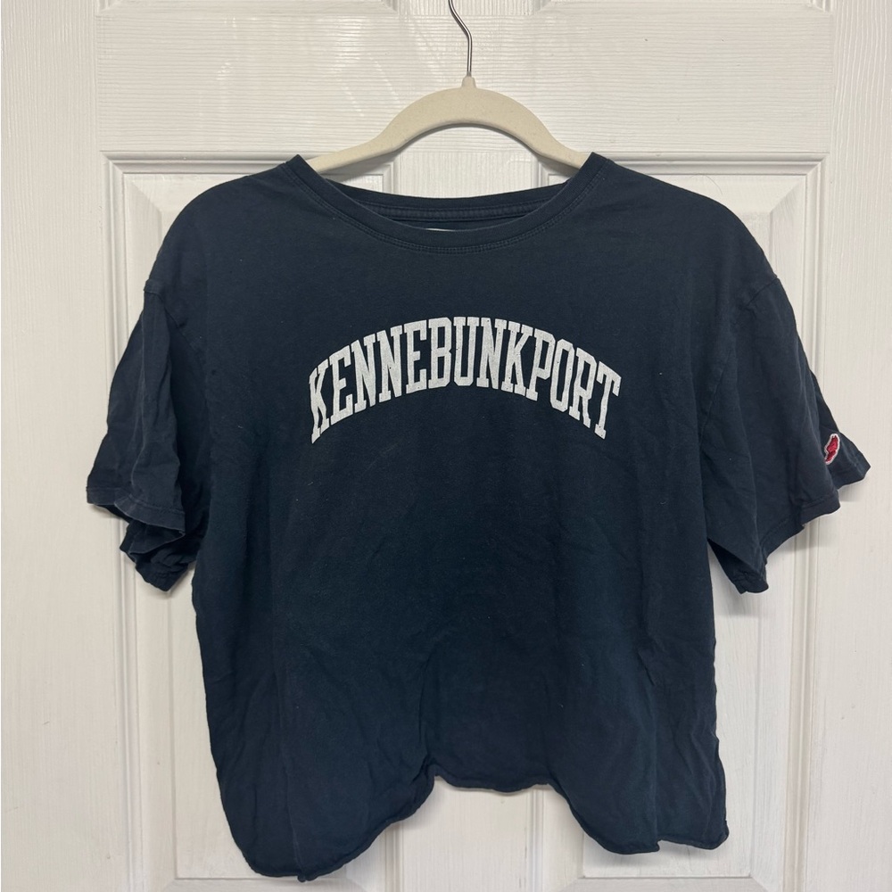 Kennebunkport Navy Cropped T-Shirt